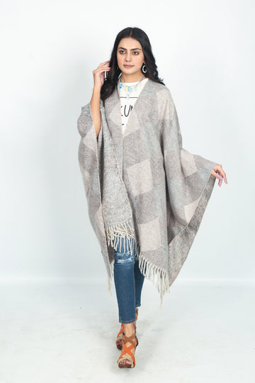 Classic soft woollen Cape Shawl